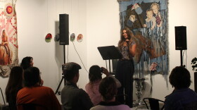 Cal Poly master’s student Katie Kelly told a rapt crowd at The Bunker SLO about her home’s mold infestation.