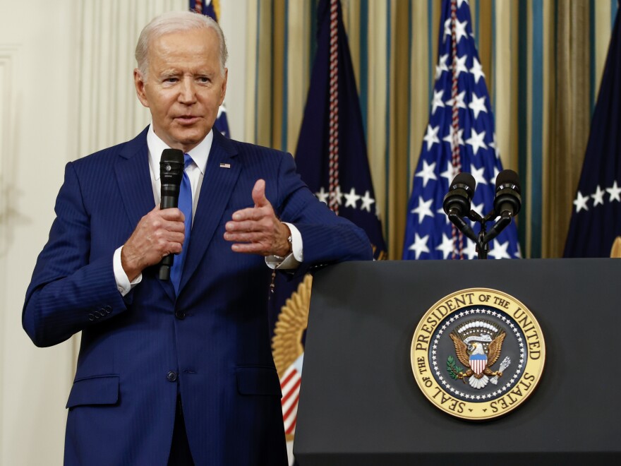 President Biden takes questions from reporters at the White House on Nov. 09, 2022 in Washington, D.C.