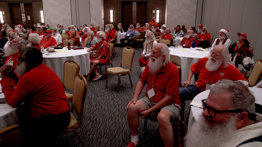 Public TV’s Santa School looks inside a Santa workshop where men are taught to talk and walk like Santa Claus.