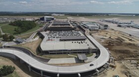 Construction is still underway at the airport. One of the changes is a new rental car facility with direct access from the terminal.