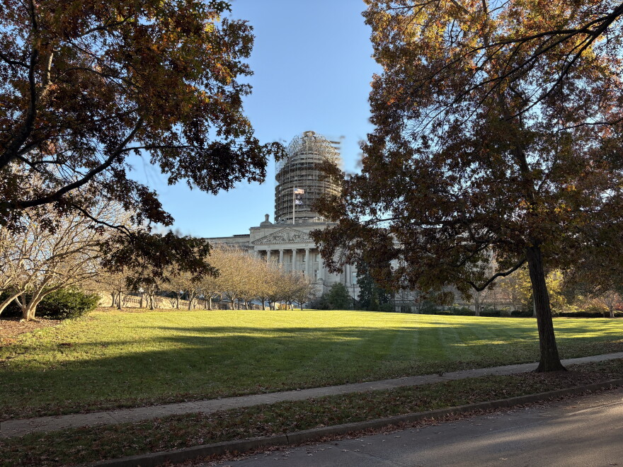 View of the Kentucky State Capitol from the front lawn.