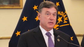 Indiana Attorney General Todd Rokita speaks at a news conference on Tuesday, Sept. 15, 2026.