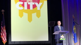 Mayor G.T. Bynum delivers his State of the City address on Thursday, Nov. 2, 2023, at the Cox Convention Center.