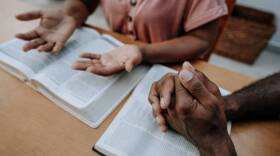 couple praying together