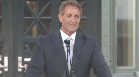 U.S. Senator Jeff Flake delivering they keynote address at Harvard Law School's Class Day 2018. (Harvard Law School / YouTube) 