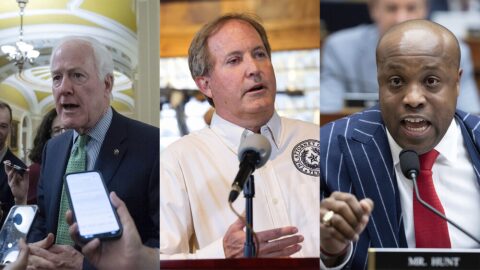 U.S. Sen. John Cornyn, Texas Attorney General Ken Paxton, and U.S. Rep. Wesley Hunt are vying for the Republican nomination for the U.S. Senate from Texas.