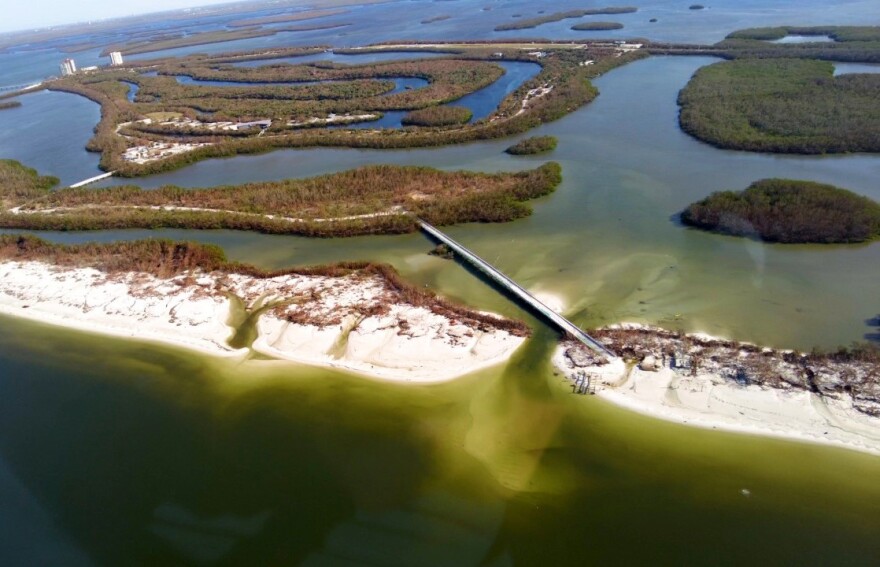 Lovers Key Beach damage