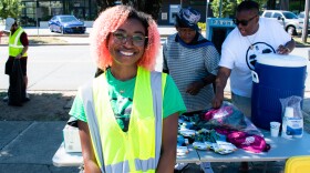 Reniah Carroll is a senior at UNC Charlotte who launched a trash bin mapping project in Charlotte's Historic West End with Sol Nation.