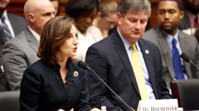 State Superintendent Joy Hofmeister testifies February 10 before the House Subcommittee on Early Childhood, Elementary, and Secondary Education.