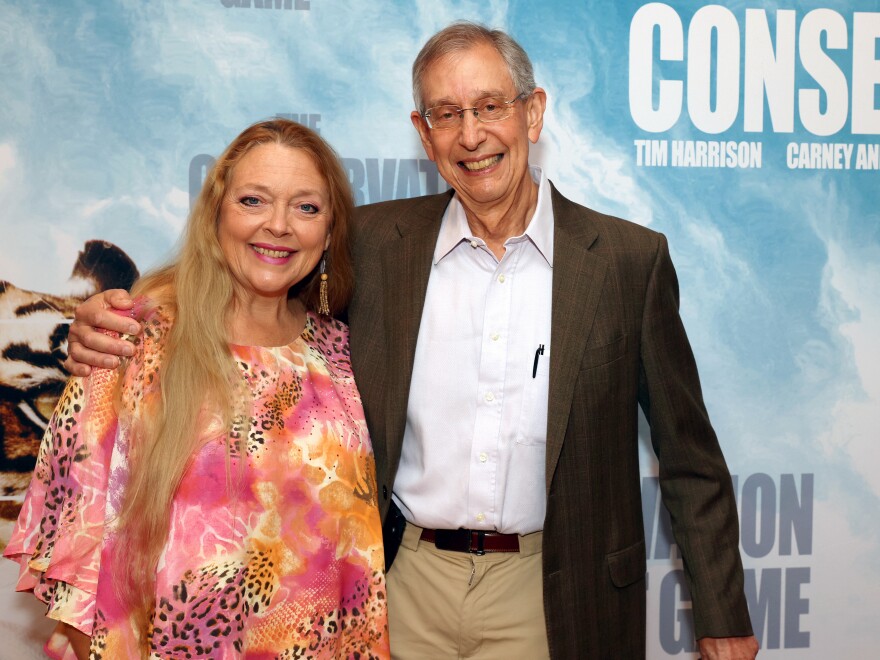 Carole Baskin, pictured with her husband, Howard Baskin, is suing Netflix and the producers of an upcoming <em>Tiger King</em> sequel.