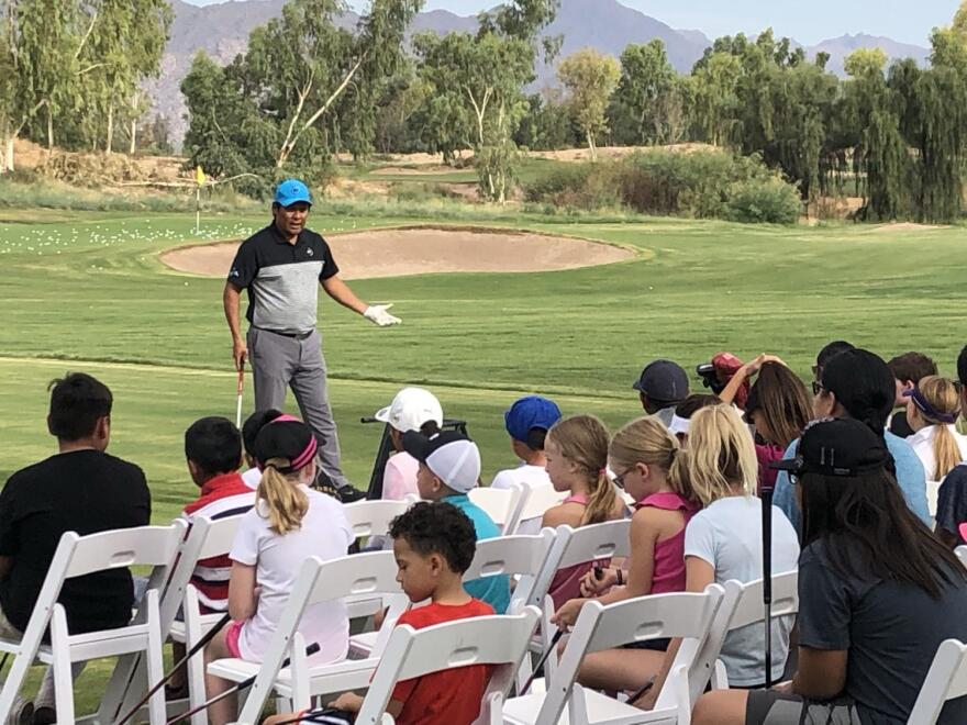 Notah Begay Speaking to Children