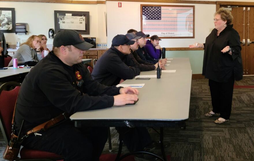 "It (human trafficking) is such a dominant crime. We’re seeing the tip of the iceberg. If we can give more people the tools, the means to be able to understand what it is and how to spot it, we’re going to create safer, more peaceful communities," said Carol Merna (right).