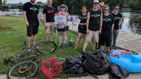 Volunteers for the Huron River Cleanup Program.