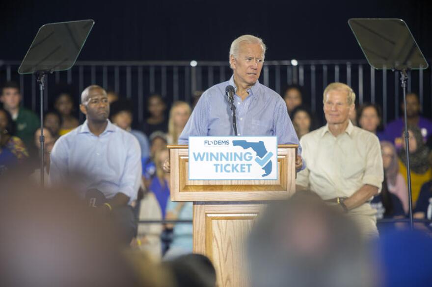 Joe Biden has canceled his scheduled Thursday appearance in Tampa.