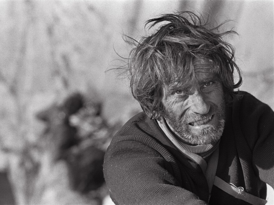 Climber Warren Harding on the last pitch of El Capitan's Dawn Wall in Yosemite National Park in 1970.
