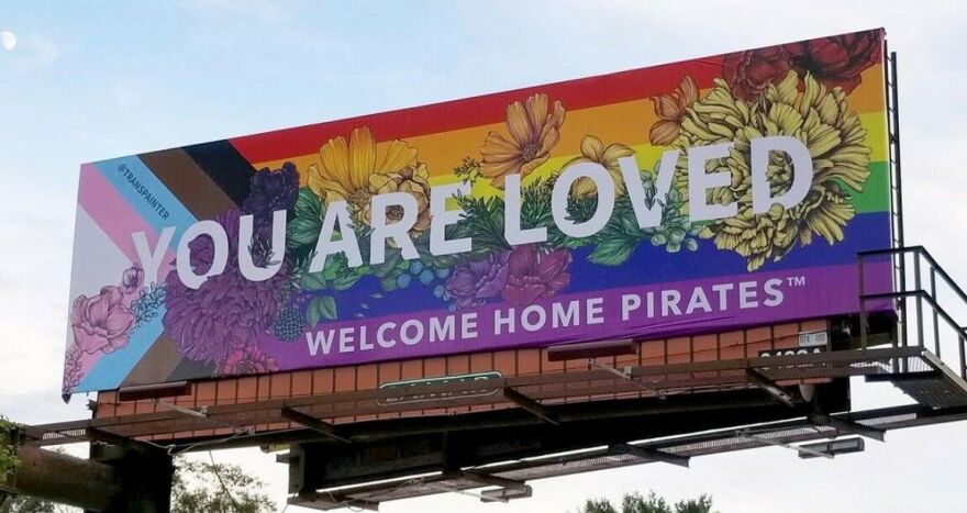 A "You Are Loved" billboard in Greeneville, N.C.