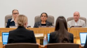 (Left to right) Sen. Kate Lieber, left, and Rep. Tawna D. Sanchez, center, are the Oregon Legislature's top budget writers.
