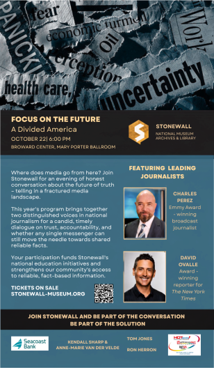 Stonewall National Museum Hosts Forum on Journalism, Trust, and LGBTQ+ History