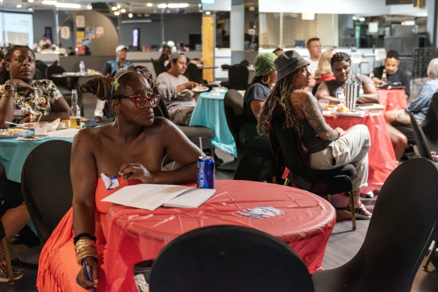 Wilmington residents attending WHQR's Northside Voices at the Wilmington Sportman's Club