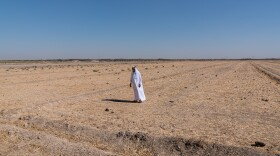 Iraq's average annual temperatures are increasing at nearly double the rate of Earth's temperature rise. This photograph accompanies Ruth Sherlock's <a href="https://www.npr.org/2021/11/07/1051468823/iraq-marshes-climate-change-cop26">story about how climate change</a> is affecting marshlands and the way of life in Iraq.