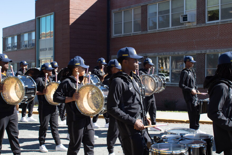North Carolina A&T State University's Blue and Gold Marching Machine 