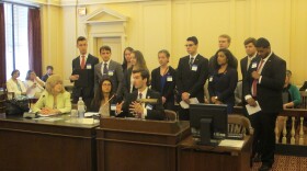 Rutgers students express support for the resolution at Assembly Higher Education Committee hearing