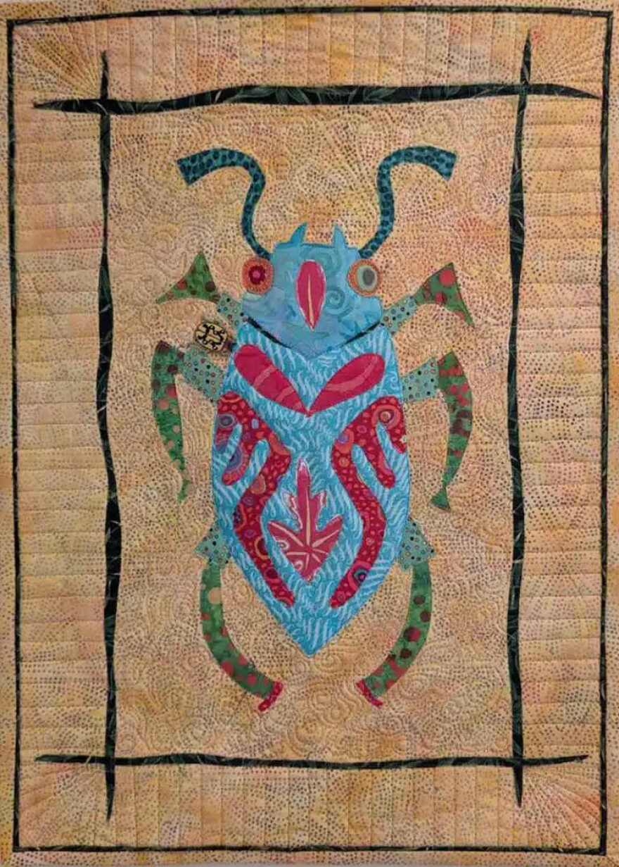 One of exotic insects featured in 'All the Buzz' exhibition at the Tribby Arts Center.