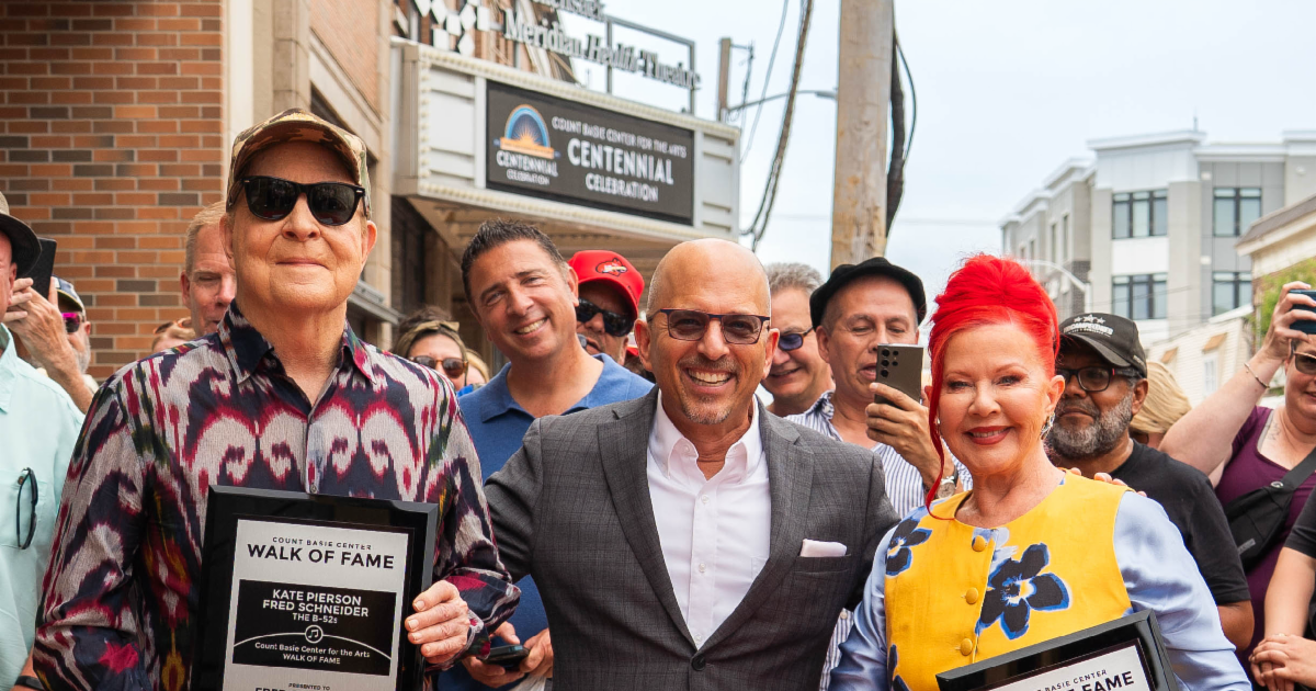 The B-52s founders and jazz lovers Fred Schneider and Kate Pierson are now on Count Basie Center for the Arts Walk of Fame