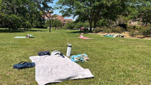 Florida State students left their belongings while a gunman opened fire on the campus on April 17, 2025.