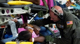More than 500 medically needy patients and their family members have been evacuated from St. Croix, St. Thomas and Puerto Rico by the Air Mobility Command. (The 927th Air Refueling Wing)