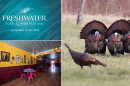 (Clockwise from top left) The Freshwater Food & Wine Festival, wild turkeys in Wisconsin and Café Corazón's Bay View location.