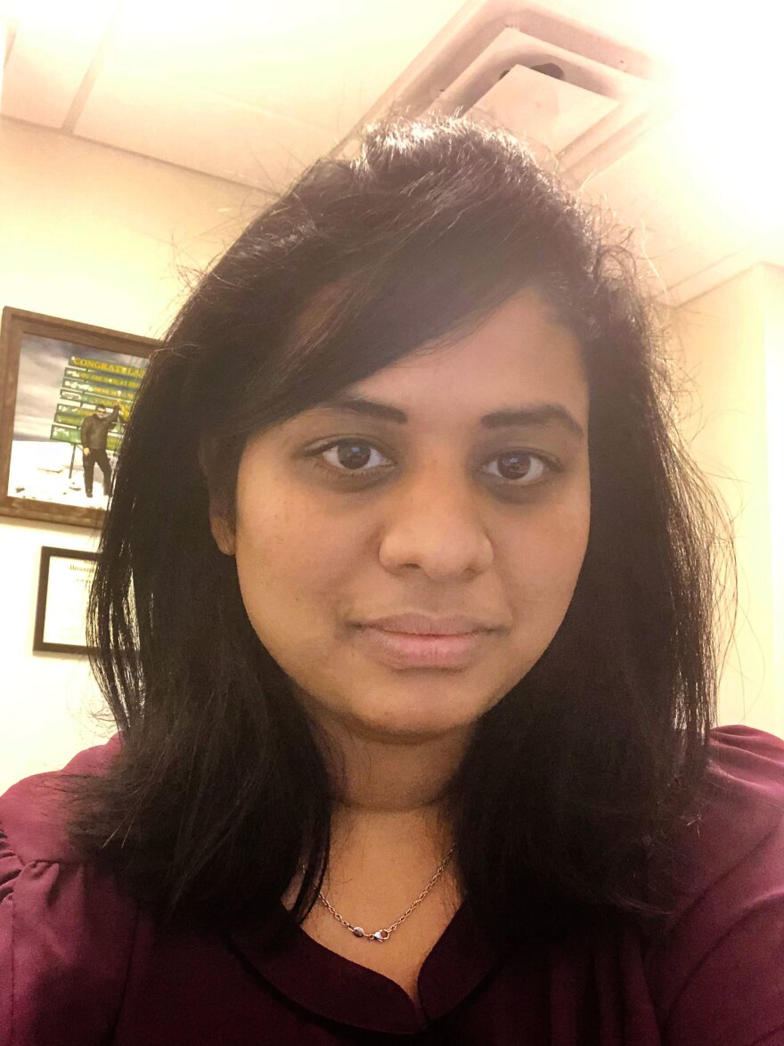 Dr. Chandana Kamireddy, a native of India who was living in Ohio with her husband and their 20 month old child when the pandemic hit.