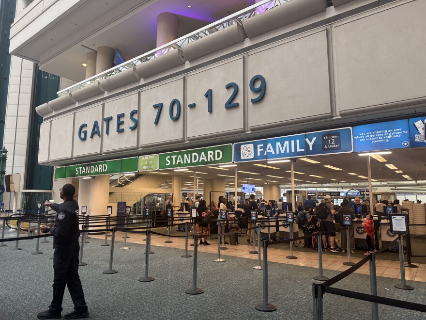 Family lanes at Orlando International Airport (MCO).