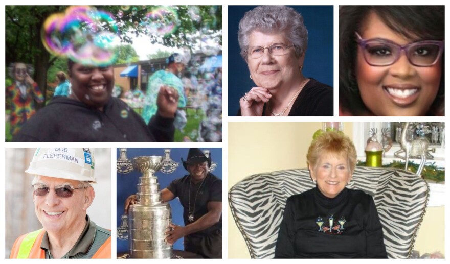 A collage of some St. Louis-area residents Jessica Murray wrote about on the website she created to highlight the lives of people who died from COVID-19.