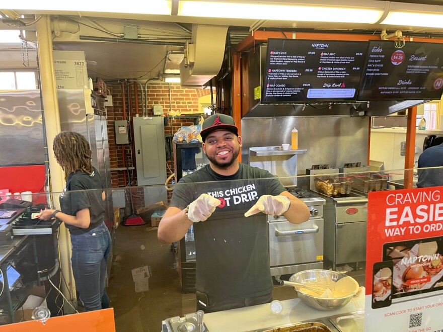 Chef Dave Brown at the City Market.