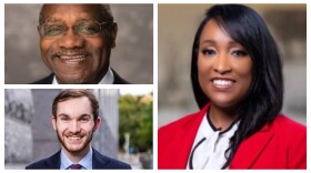 Clockwise, top left: Arthur Griffin, Monifa Drayton, Drew Kromer.