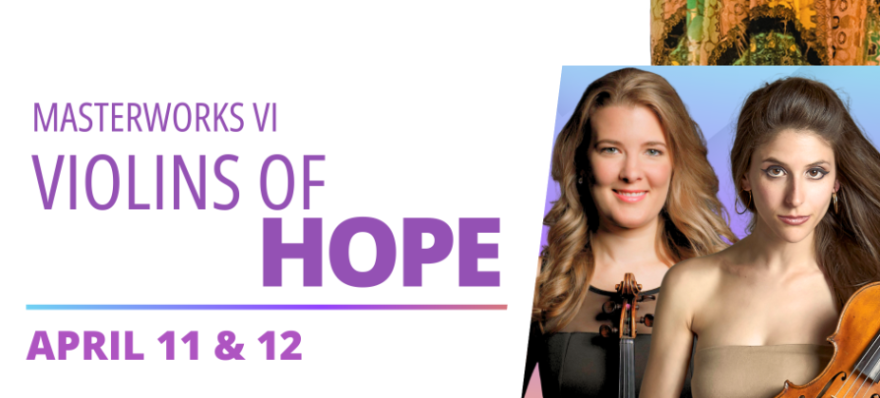 The QCSO Masterworks VI concerts, April 11-12, feature QCSO violinists Emily Nash and Sabrina Tabby performing J.S. Bach's Concerto for Two Violins.