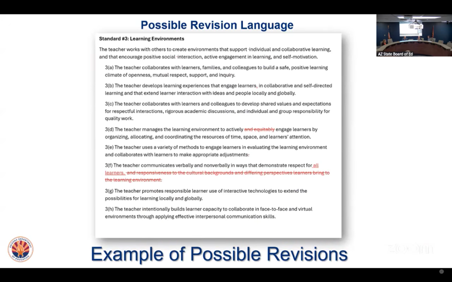 A screenshot of a DEI presentation from the Arizona Department of Education.
