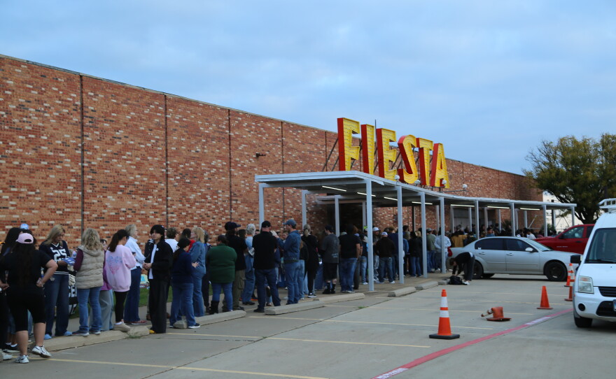 According to Talarico's team, 4,000 people registered to attend his rally in Lubbock. Folks were lined up for blocks through the neighborhood around the venue.