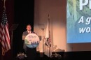 Akron Mayor Shammas Malik gives his third annual State of the City address at the Akron Civic Theatre on May 19, 2026.