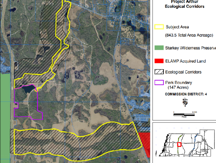 Map of the new area of land in Pasco