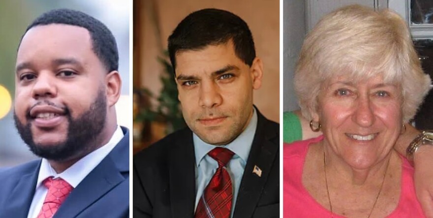 Candidates (from left) Andre Allen, Steve Kouri and Patricia Melaik are vying to follow Jim Montelongo as the Fourth District representative on the Peoria City Council. 