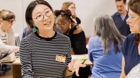Yan Shan at Cal Poly State University journalism class