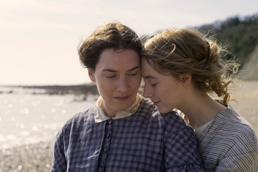 Kate Winslet and Saoirse Ronan in "Ammonite."