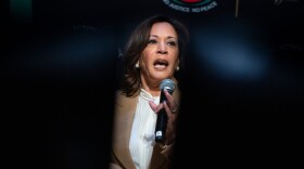 Kamala Harris, former Vice President and 2024 Presidential candidate, speaks during the National Action Network (NAN) Convention in New York, Friday, April 10, 2026. (AP Photo/Angelina Katsanis)
