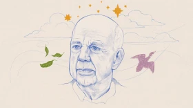 Illustration of Wendell Berry