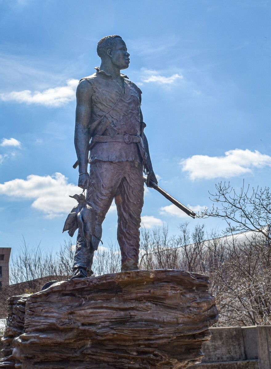 York was William Clark's personal slave and accompanied the Lewis and Clark 'Voyage of Discovery' as a fully participating member of the expedition.