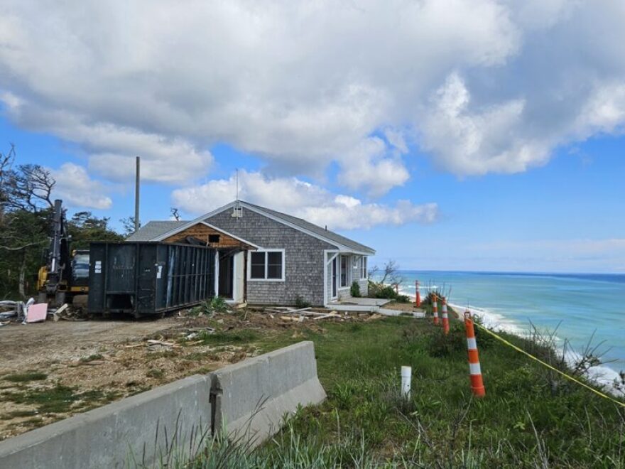 157 Brownell Road in Eastham is in the process of being demolished.