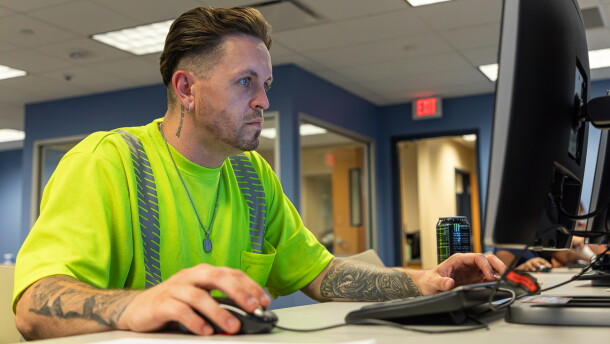 Nicholas Lynch enrolls in classes at NexStep Alliance. Lynch enrolled to take classes for his GED. "Everyone's so nice," he said. "Everyone here want's to see you do good."