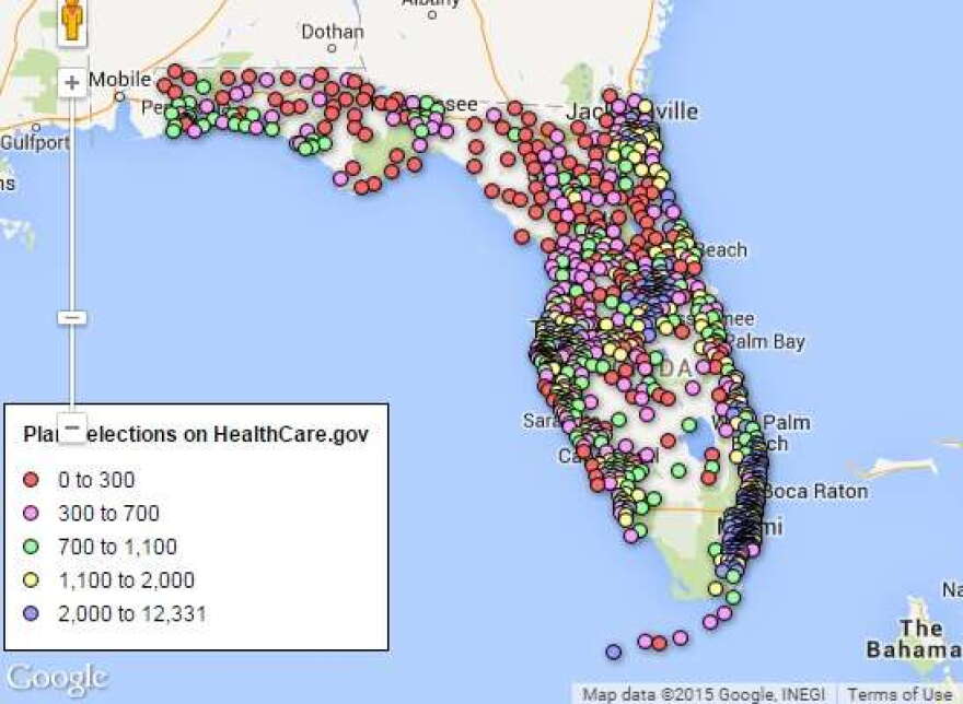 ACA plans by zip map 